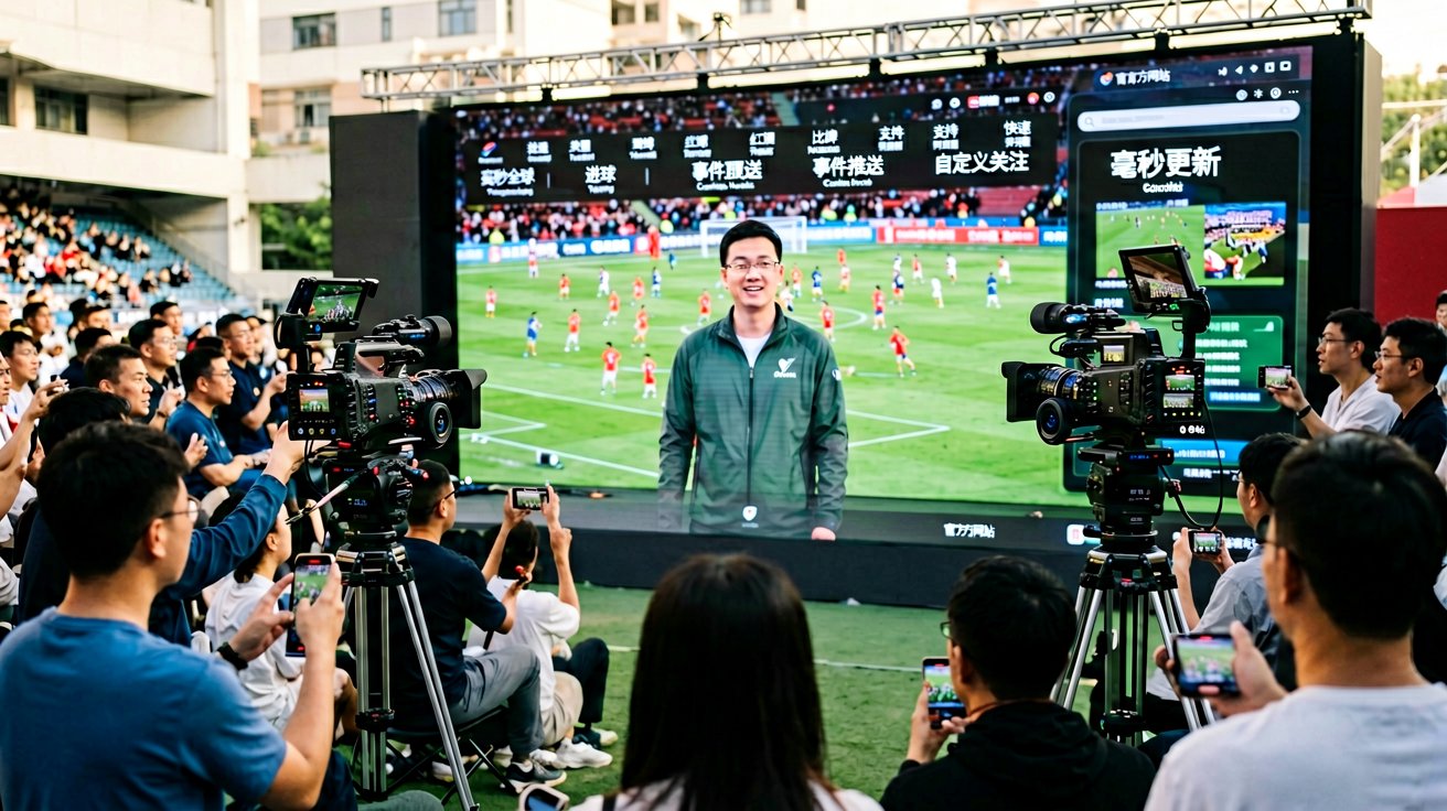 WM视讯高清直播界面，展示多机位赛事直播和数据叠加功能